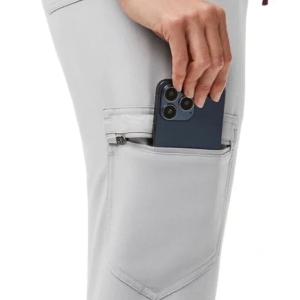 FIGS ZAMORA 2.0 Jogger Gray/ Cement Womens Scrub Pants Sz 3XLR - Picture 4 of 7